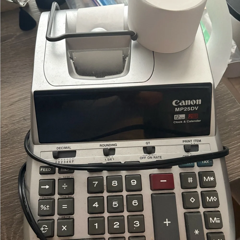 Canon MP25DV Silver and Black Calculator